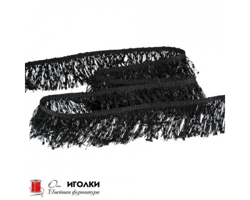 Тесьма Шанель шир.4 см (40 мм) арт.А9-31 цв.черный уп.13,5 м
